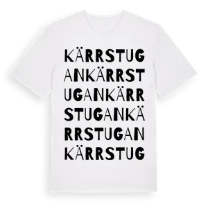 Kärrstugan ordlek t-shirt – ekologisk bomull t-shirt från Pinshirt