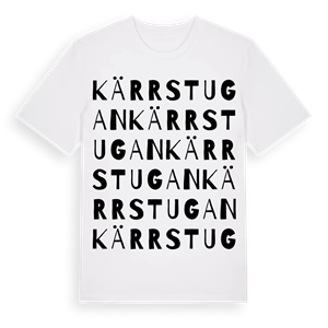 Kärrstugan ordlek t-shirt – ekologisk bomull t-shirt från Pinshirt