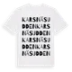 White t-shirt med Karsnäsudden ordlek t-shirt