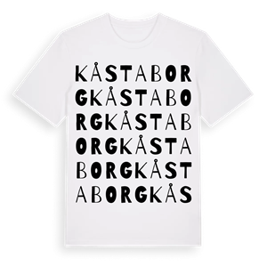 Kåstaborg ordlek t-shirt – ekologisk bomull t-shirt från Pinshirt
