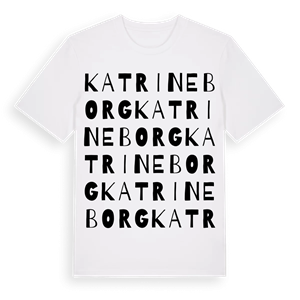 Katrineborg ordlek t-shirt – ekologisk bomull t-shirt från Pinshirt