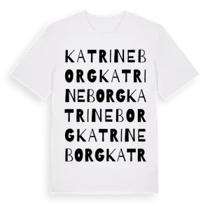 Katrineborg ordlek t-shirt – ekologisk bomull t-shirt från Pinshirt