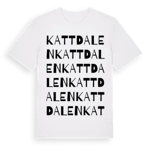 Kattdalen ordlek t-shirt – ekologisk bomull t-shirt från Pinshirt