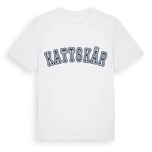 Kattskär college t-shirt – ekologisk bomull t-shirt från Pinshirt