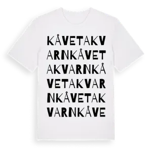 Kåvetakvarn ordlek t-shirt – ekologisk bomull t-shirt från Pinshirt
