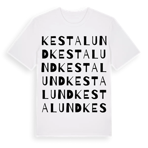 Kestalund ordlek t-shirt – ekologisk bomull t-shirt från Pinshirt