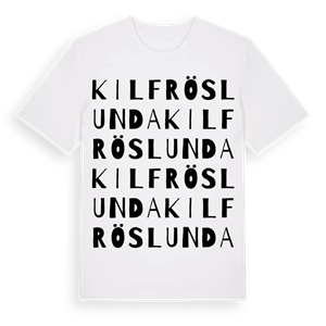 Kilfröslunda ordlek t-shirt – ekologisk bomull t-shirt från Pinshirt