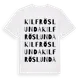 White t-shirt med Kilfröslunda ordlek t-shirt