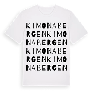 Kimonabergen ordlek t-shirt – ekologisk bomull t-shirt från Pinshirt
