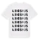 White t-shirt med Kingshus ordlek t-shirt