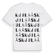 Kjulaås ordlek t-shirt