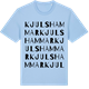 Blue Soul t-shirt med Kjulshammar ordlek t-shirt