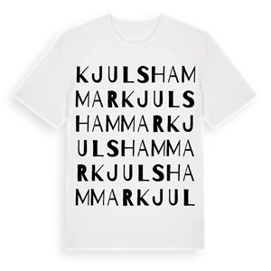 Kjulshammar ordlek t-shirt – ekologisk bomull t-shirt från Pinshirt