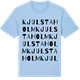 Blue Soul t-shirt med Kjulstaholm ordlek t-shirt