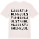 Vintage White t-shirt med Kjulstaholm ordlek t-shirt