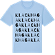 Blue Soul t-shirt med Klackhaga ordlek t-shirt