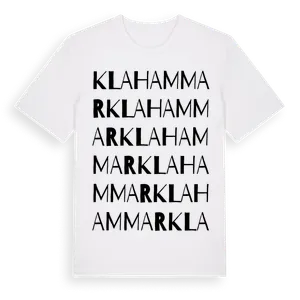 Klahammar ordlek t-shirt – ekologisk bomull t-shirt från Pinshirt