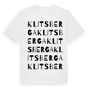 Klitsberga ordlek t-shirt – ekologisk bomull t-shirt från Pinshirt