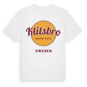 Klitsbro cirkel t-shirt – ekologisk bomull t-shirt från Pinshirt