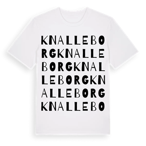 Knalleborg ordlek t-shirt – ekologisk bomull t-shirt från Pinshirt