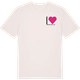 Vintage White t-shirt med Jag älskar Knäppinge gamla tomt t-shirt litet tryck