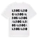 White t-shirt med Knoga ordlek t-shirt