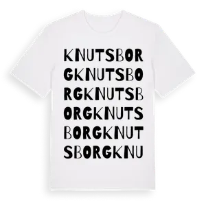 Knutsborg ordlek t-shirt – ekologisk bomull t-shirt från Pinshirt