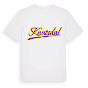 Knutsdal baseball t-shirt – ekologisk bomull t-shirt från Pinshirt