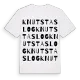Knutstaslog ordlek t-shirt