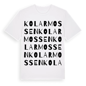 Kolarmossen ordlek t-shirt – ekologisk bomull t-shirt från Pinshirt