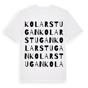 Kolarstugan ordlek t-shirt – ekologisk bomull t-shirt från Pinshirt