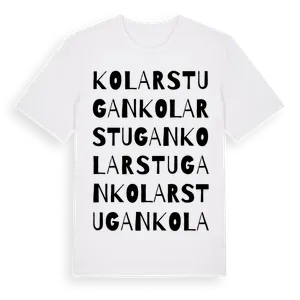 Kolarstugan ordlek t-shirt – ekologisk bomull t-shirt från Pinshirt