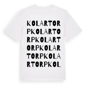Kolartorp ordlek t-shirt – ekologisk bomull t-shirt från Pinshirt