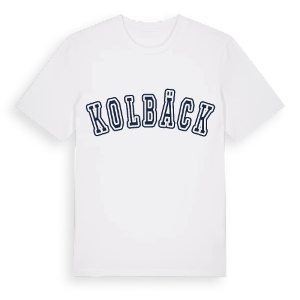 Kolbäck college t-shirt – ekologisk bomull t-shirt från Pinshirt