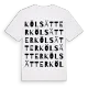 Kölsätter ordlek t-shirt