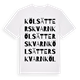 Kölsätters kvarn ordlek t-shirt
