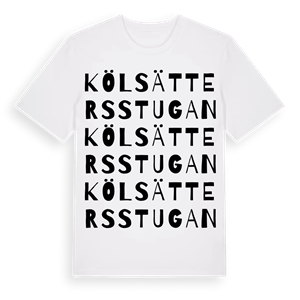 Kölsättersstugan ordlek t-shirt – ekologisk bomull t-shirt från Pinshirt