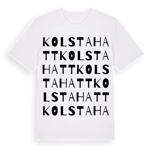 Kolstahatt ordlek t-shirt – ekologisk bomull t-shirt från Pinshirt