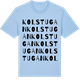 Blue Soul t-shirt med Kolstugan ordlek t-shirt