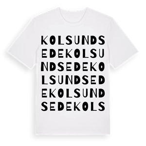 Kolsundsede ordlek t-shirt – ekologisk bomull t-shirt från Pinshirt