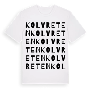Kolvreten ordlek t-shirt – ekologisk bomull t-shirt från Pinshirt