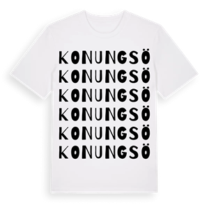 Konungsö ordlek t-shirt – ekologisk bomull t-shirt från Pinshirt