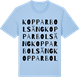 Blue Soul t-shirt med Kopparbolsäng ordlek t-shirt