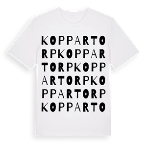 Koppartorp ordlek t-shirt – ekologisk bomull t-shirt från Pinshirt