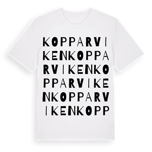 Kopparviken ordlek t-shirt – ekologisk bomull t-shirt från Pinshirt