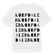 White t-shirt med Korpdalen ordlek t-shirt