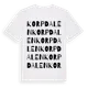 White t-shirt med Korpdalen ordlek t-shirt
