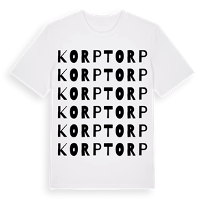 Korptorp ordlek t-shirt – ekologisk bomull t-shirt från Pinshirt