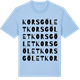 Blue Soul t-shirt med Korsgölet ordlek t-shirt