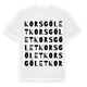 Korsgölet ordlek t-shirt